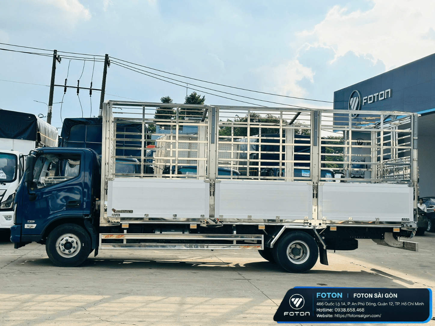 Xe Tải Foton Tải 7.650KG Thùng Mui Bạt Nhôm